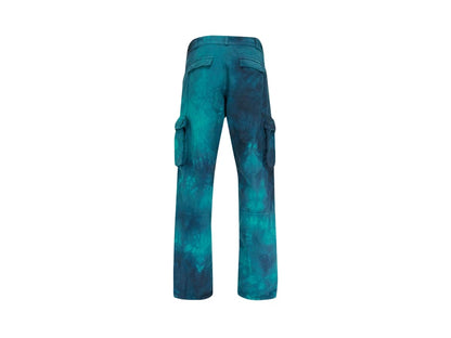 OFF-WHITE Ripstop Tie-Dye Cargo Pants Blue/Multicolor