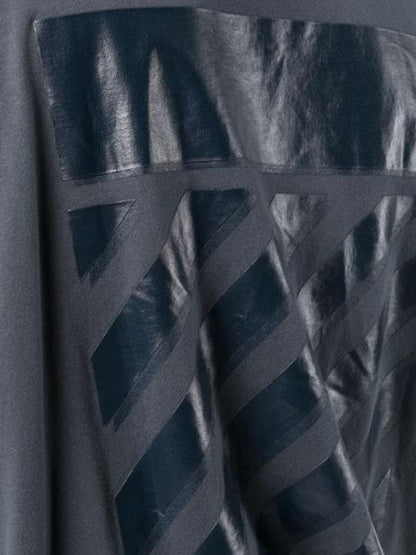 OFF-WHITE Rubber Diagonals Oversized T-Shirt Washed Black