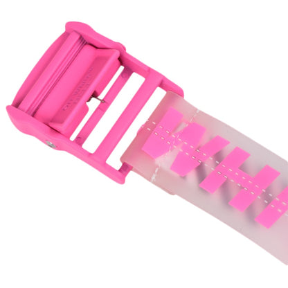 OFF-WHITE Rubber Industrial Belt (SS19) Transparent Fuchsia