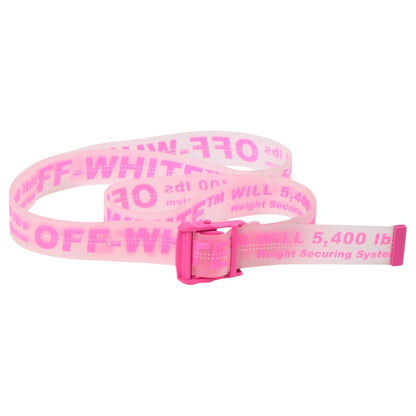 OFF-WHITE Rubber Industrial Belt (SS19) Transparent Fuchsia