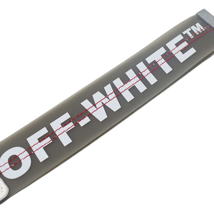 OFF-WHITE Rubber Industrial Keychain Black