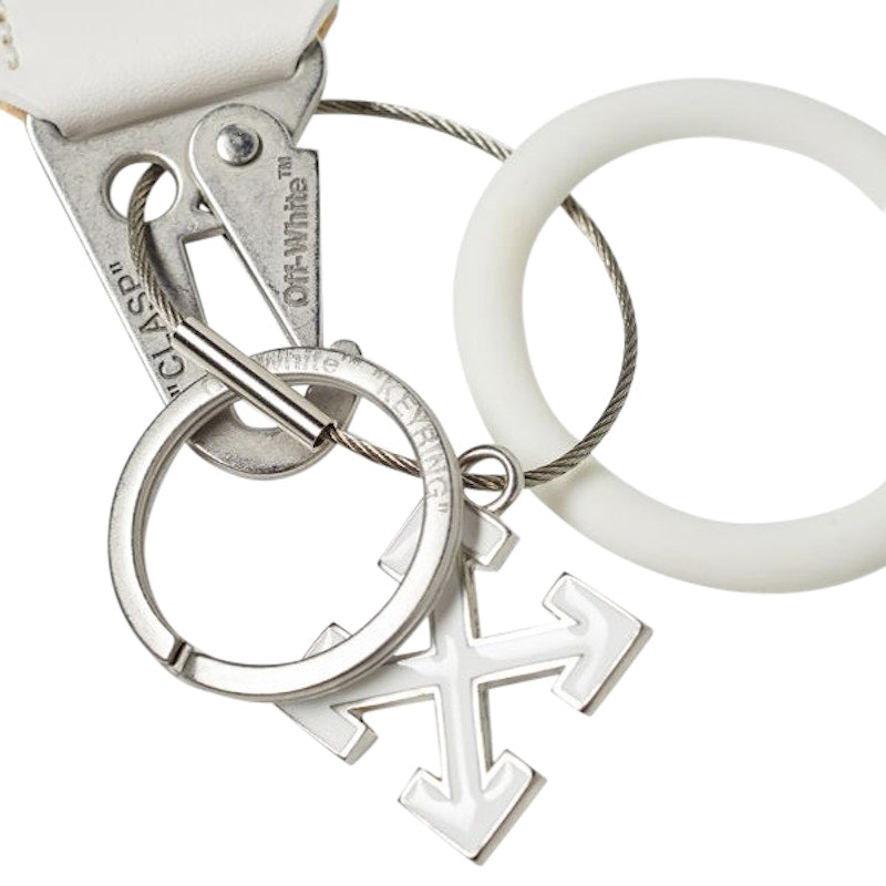 OFF-WHITE Rubber Industrial Keychain Black