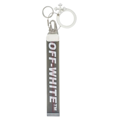OFF-WHITE Rubber Industrial Keychain Black