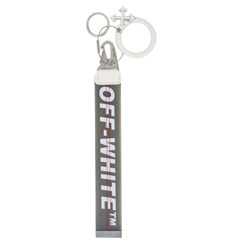 OFF-WHITE Rubber Industrial Keychain Black