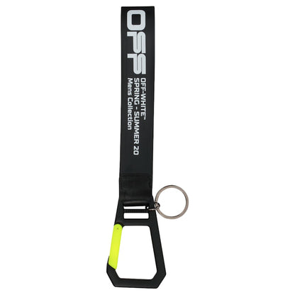 OFF-WHITE Rubber Keychain Black/White