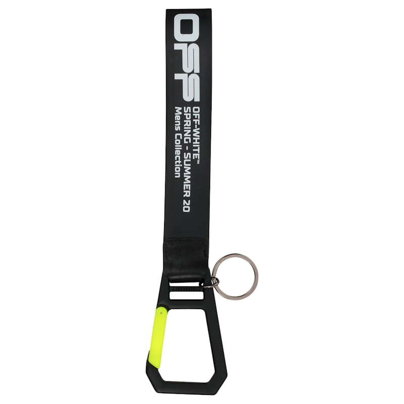 OFF-WHITE Rubber Keychain Black/White
