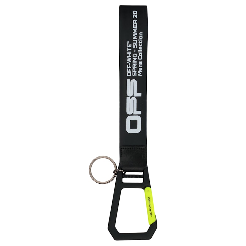 OFF-WHITE Rubber Keychain Black/White