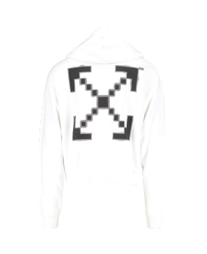 OFF-WHITE Scaffolding Hoodie White/Black
