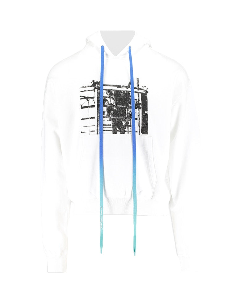 OFF-WHITE Scaffolding Hoodie White/Black