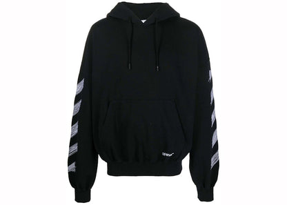 OFF-WHITE Scribble Diag Boxy Hoodie Black
