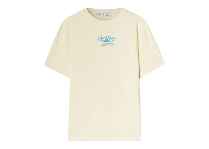OFF-WHITE Script Logo Opp Over Skate S/S Tee Ivory