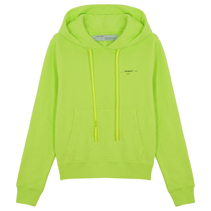 OFF-WHITE Seasonal Logo Print Hoodie Fluo Yellow/Black