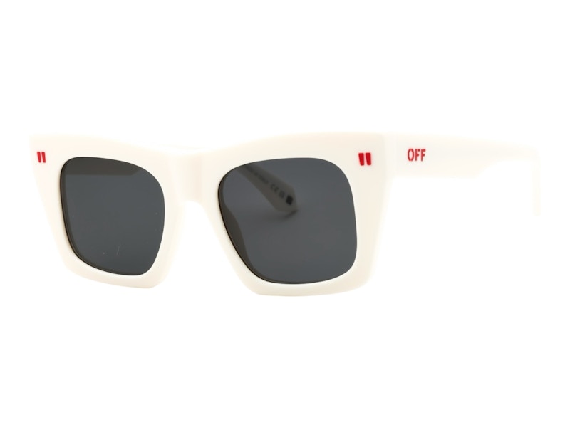 OFF-WHITE Selma Sunglasses White Dark Grey (OERI13YS25PLA0010107)
