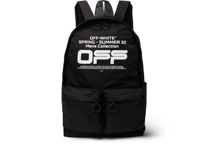 OFF-WHITE Shell Logo Backpack Black