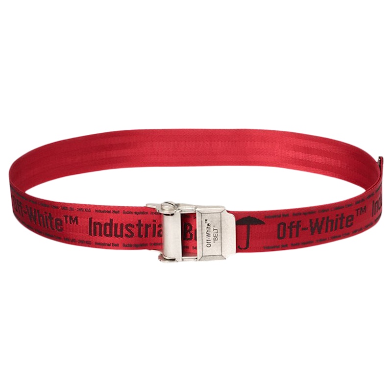 OFF-WHITE Short 2.0 Industrial Belt Red/Black/No Color