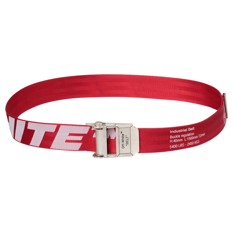 OFF-WHITE Short 2.0 Industrial Belt Red/White