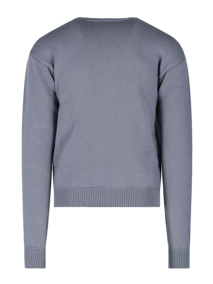 OFF-WHITE Single Arrow Knit Crewneck Grey