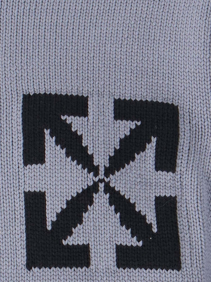 OFF-WHITE Single Arrow Knit Crewneck Grey