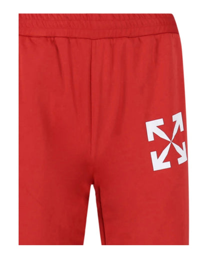 OFF-WHITE Single Arrow Slim Track Pants Red