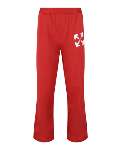OFF-WHITE Single Arrow Slim Track Pants Red
