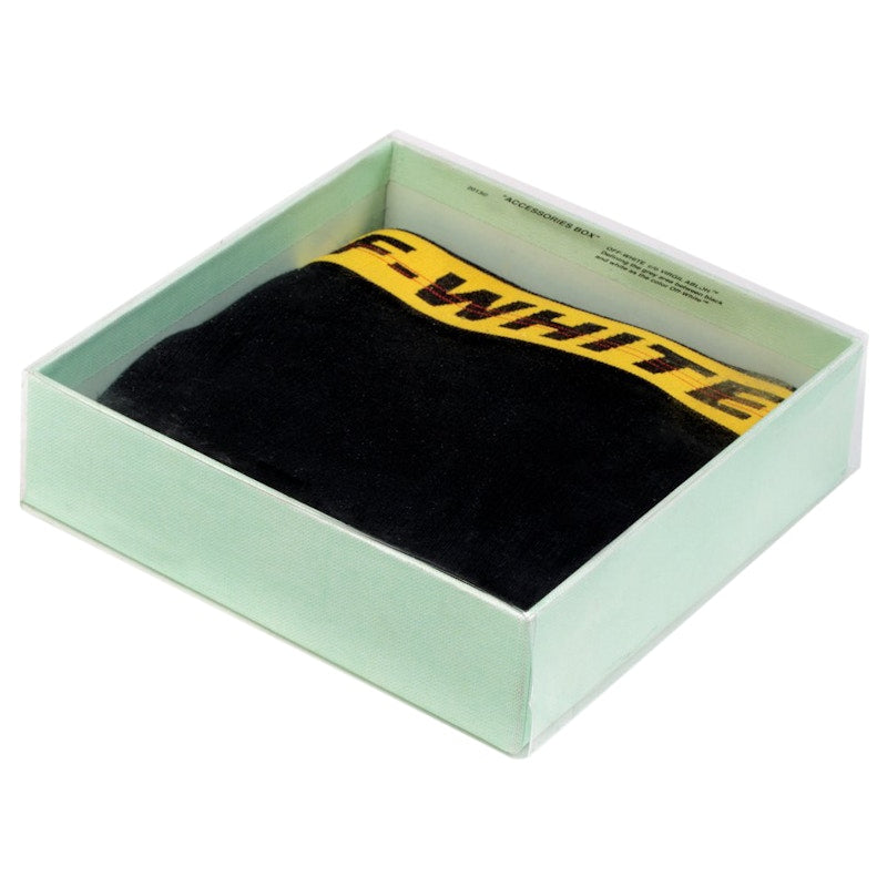 OFF-WHITE Single Pack Slip Underwear Black/Yellow/Black