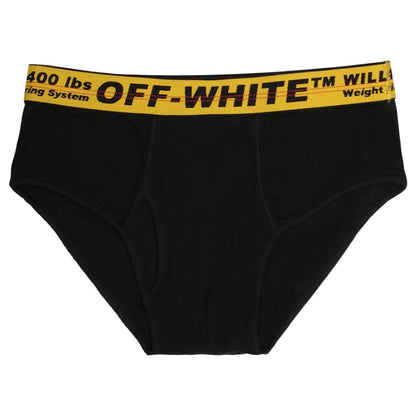 OFF-WHITE Single Pack Slip Underwear Black/Yellow/Black