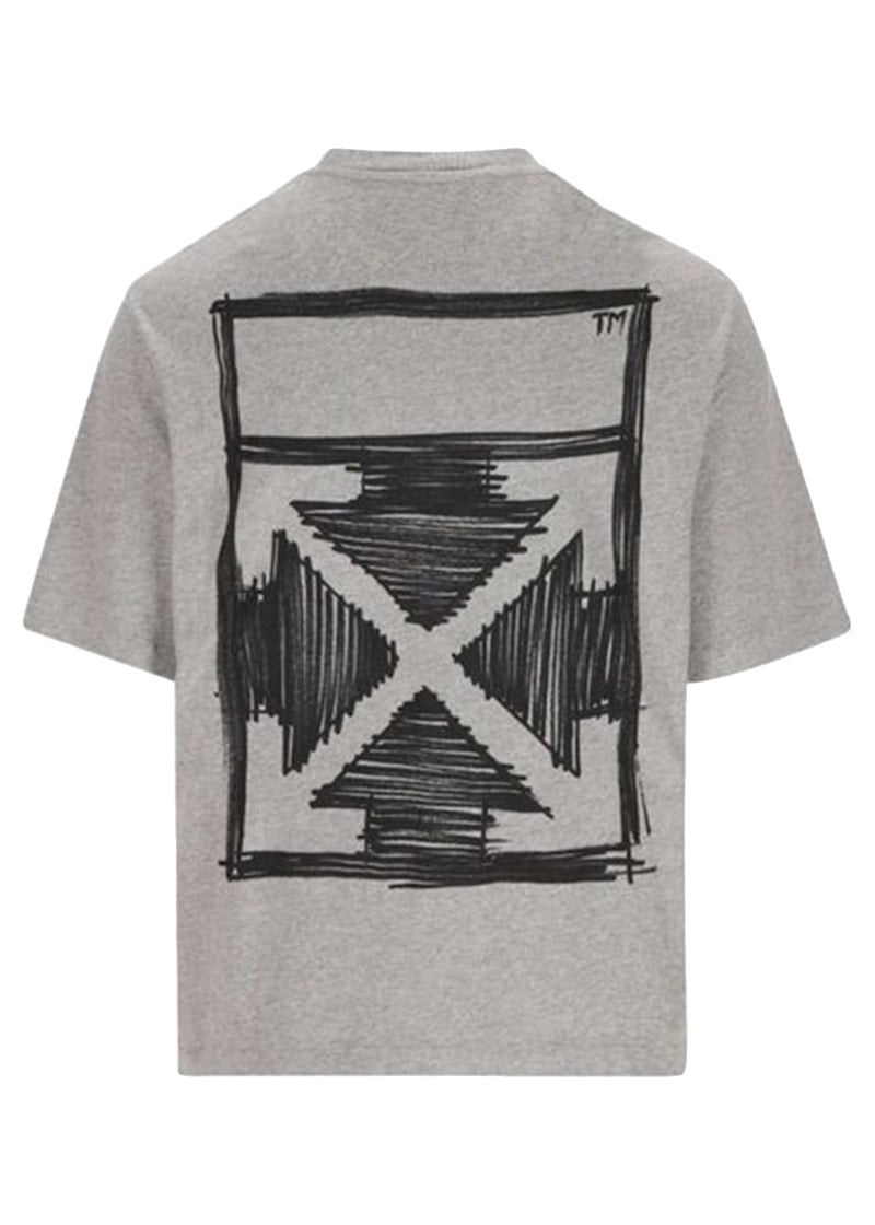 OFF-WHITE Sketch Arrows Logo T-Shirt Grey/Black