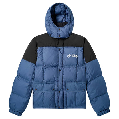 OFF-WHITE Ski Down Puffer Jacket Blue/Black