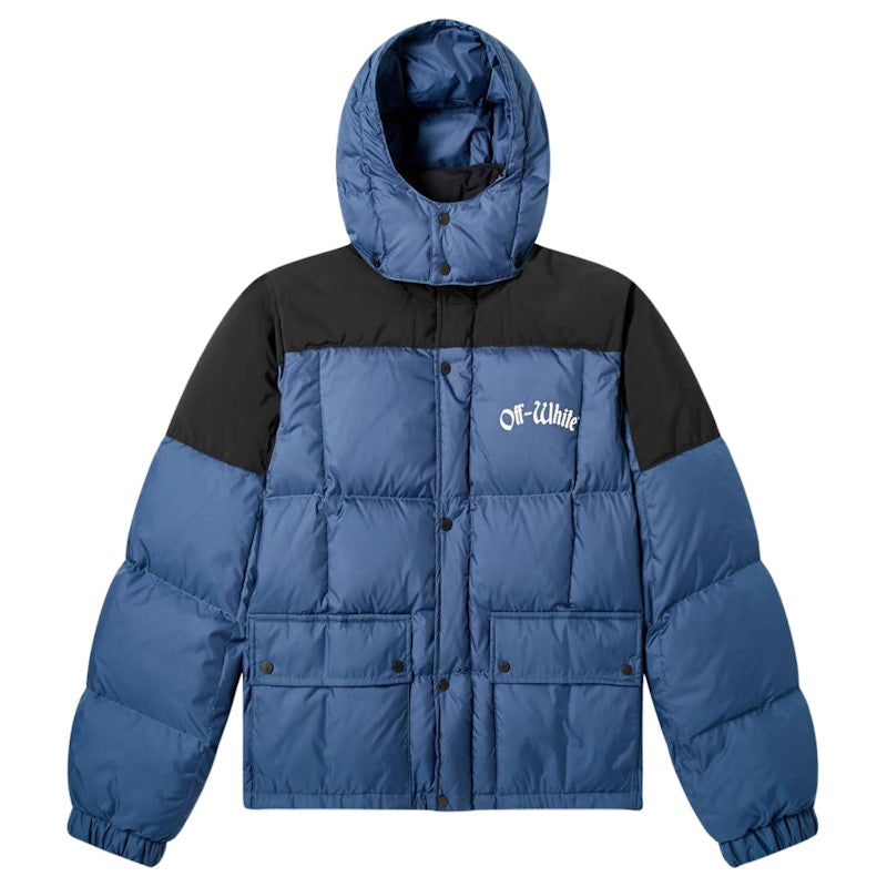 OFF-WHITE Ski Down Puffer Jacket Blue/Black