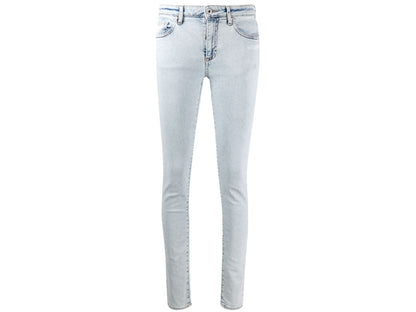 OFF-WHITE Skinny Denim Jeans Blue/White