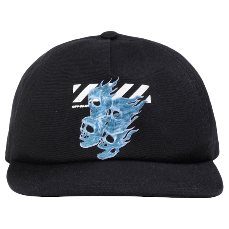 OFF-WHITE Skulls Graphic Print Hat Black/Multicolor