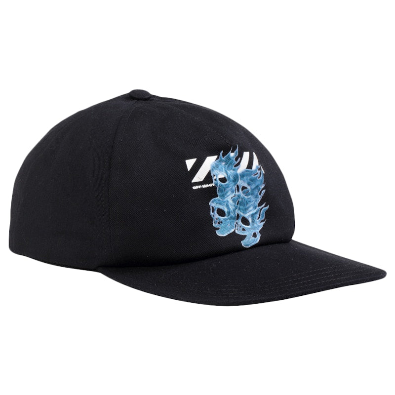 OFF-WHITE Skulls Graphic Print Hat Black/Multicolor