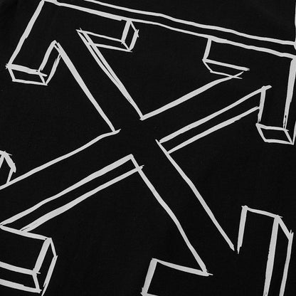 OFF-WHITE Slim Fit 3D Marker Graphic Print T-shirt Black/White
