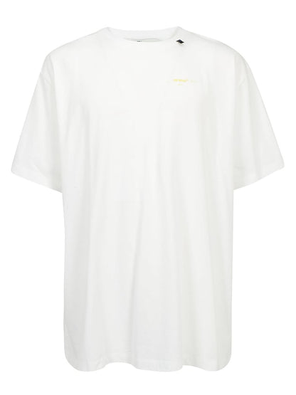 OFF-WHITE Slim Fit Acrylic Arrows S/S T-shirt White/Yellow