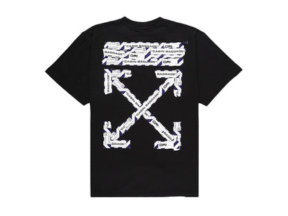OFF-WHITE Slim Fit Airport Tape T-shirt Black
