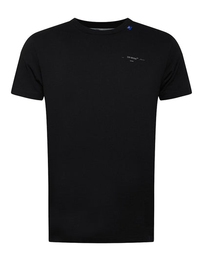 OFF-WHITE Slim Fit Backbone T-shirt Black/Silver