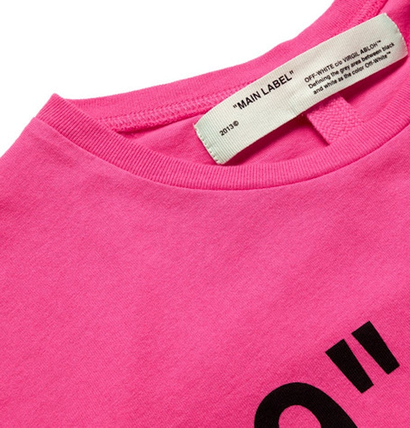 OFF-WHITE Slim Fit Boat Print T-shirt Pink/Black