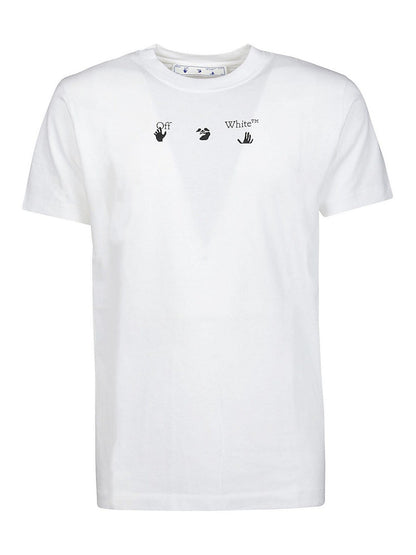 OFF-WHITE Slim Fit Bolt Arrows T-Shirt White Green