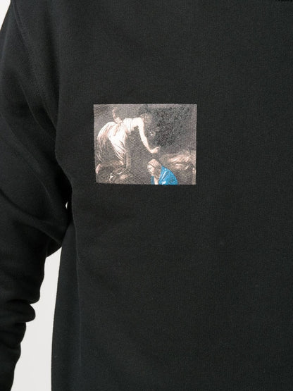 OFF-WHITE Slim Fit Caravaggio Angel Sweatshirt Black/Black