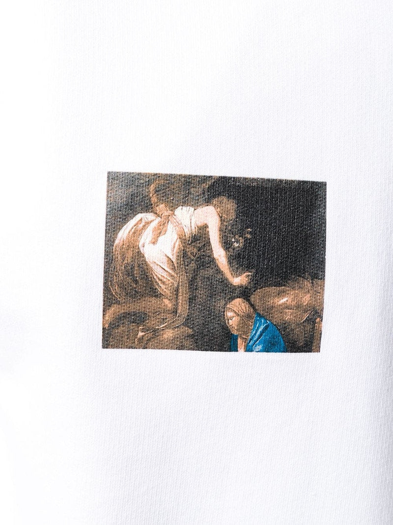 OFF-WHITE Slim Fit Caravaggio Angel Sweatshirt White/Black