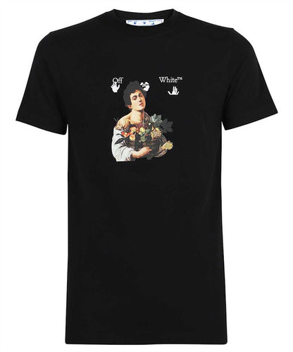 OFF-WHITE Slim Fit Caravaggio Boy T-shirt Black