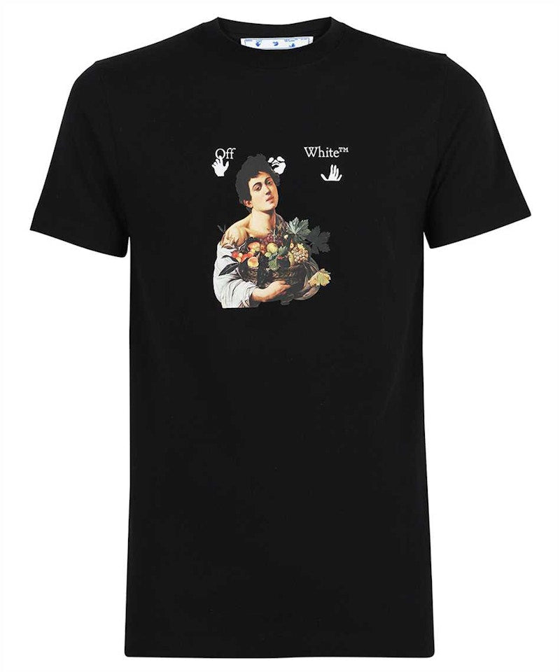 OFF-WHITE Slim Fit Caravaggio Boy T-shirt Black