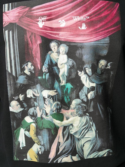 OFF-WHITE Slim Fit Caravaggio Painting Sweatshirt Black/Black