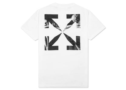OFF-WHITE Slim Fit Caravaggio Saint Jerome Writing Arrows T-Shirt White