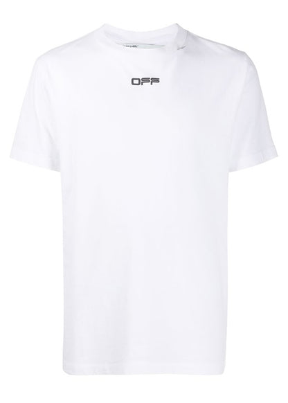 OFF-WHITE Slim Fit Caravaggio Square T-Shirt White Black