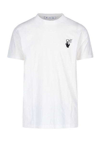 OFF-WHITE Slim Fit Caravaggio The Lute Player T-Shirt White