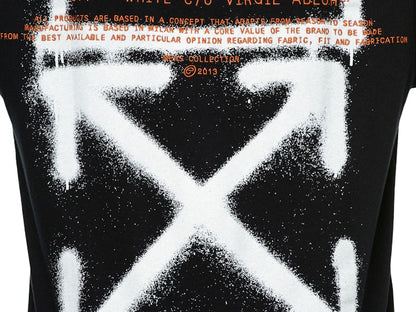 OFF-WHITE Slim Fit Cartoon Golden Ratio T-shirt Black/White