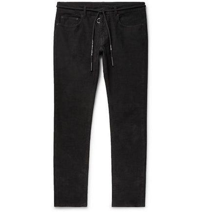 OFF-WHITE Slim Fit Corduroy Pants Black