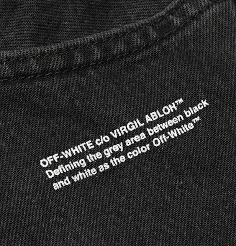 OFF-WHITE Slim Fit Dip Dyed Denim Jeans Black/Saffron/Storm Blue
