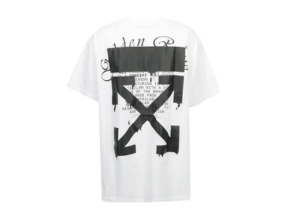 OFF-WHITE Slim Fit Dripping Arrows T-shirt White/Black